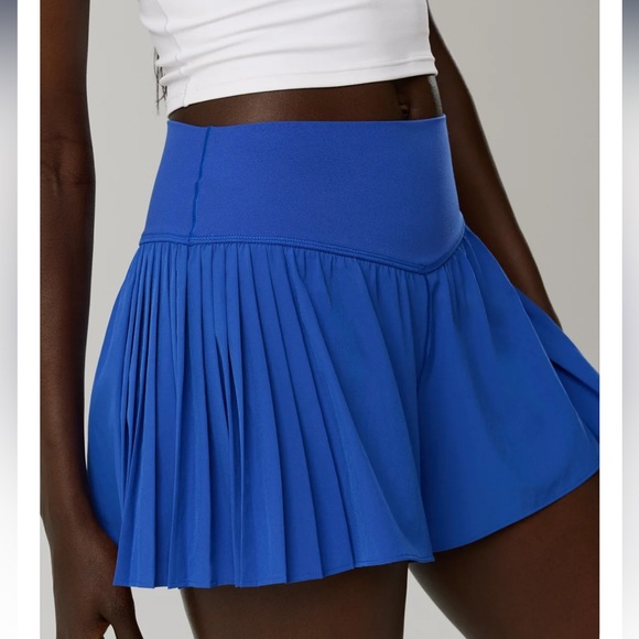 aerie Pants - Blue Pleated Athletic Skirt